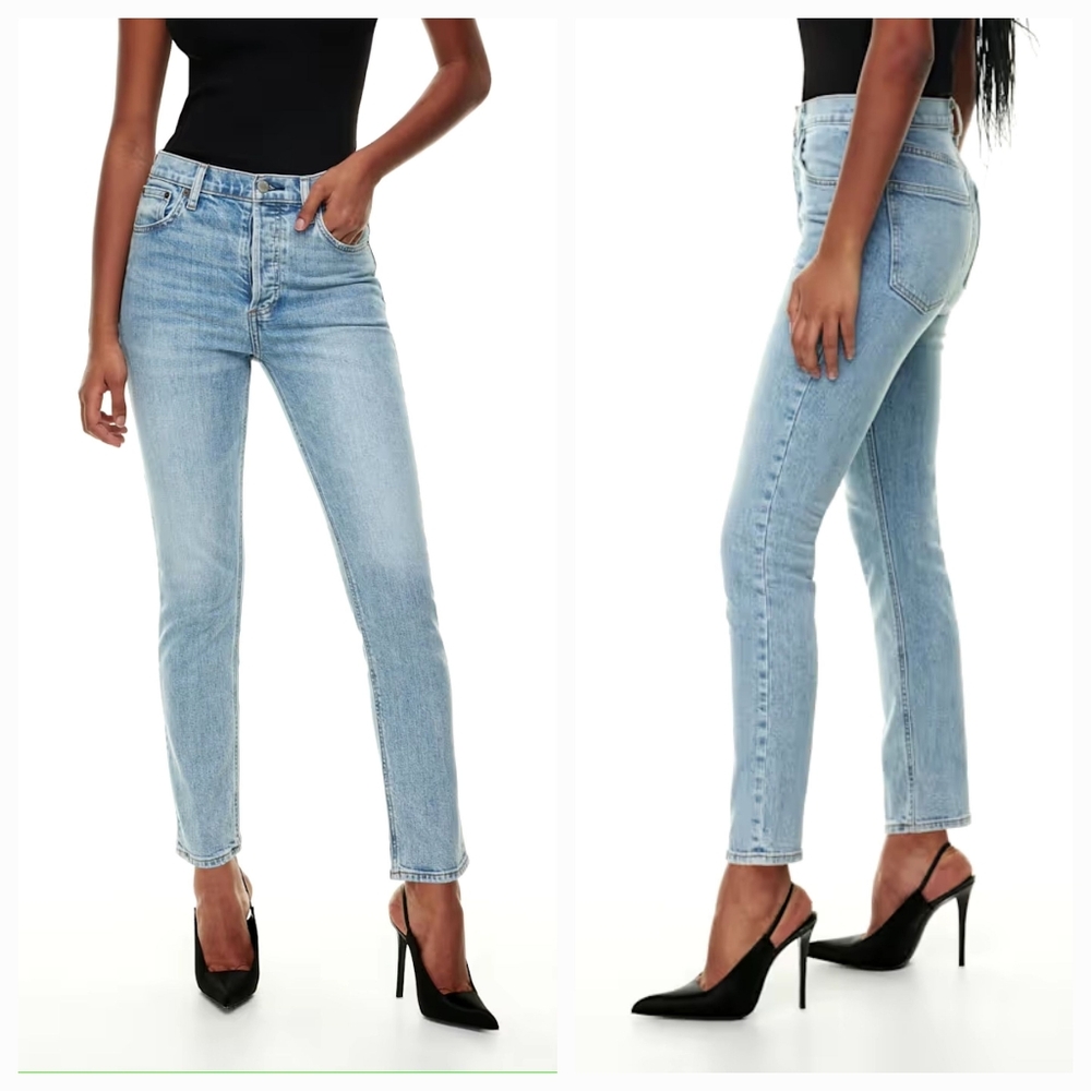 Denim ForumThe Yoko High Rise Slim 28L Light Denim Wash